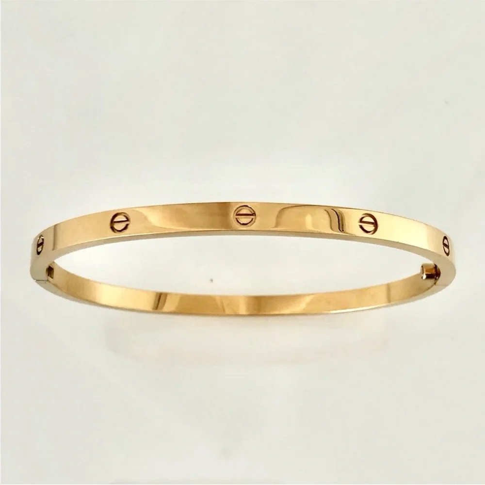 Gold Screw Small Model Bracelet